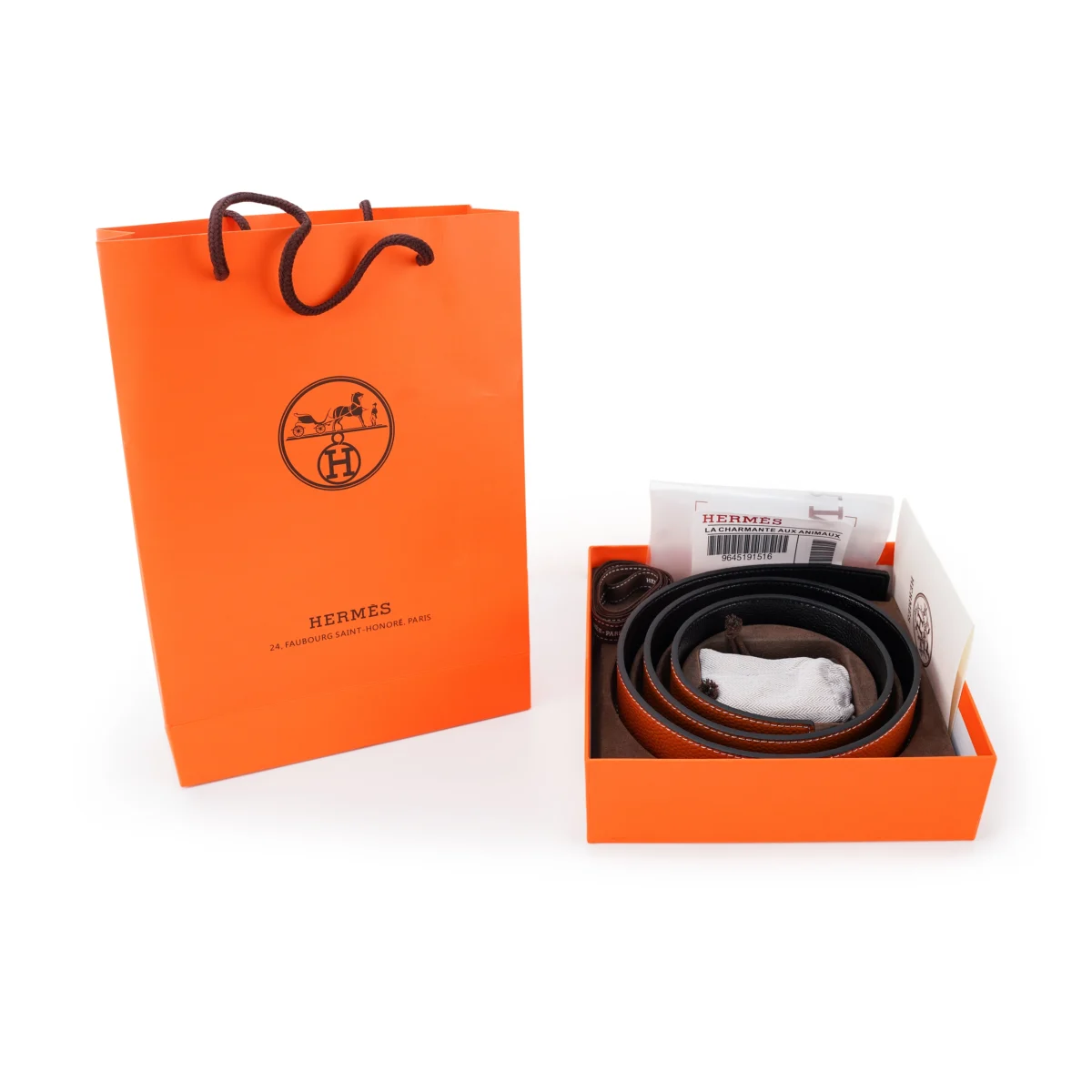 Luxury Designer Reversible Leather Belt - Image 4