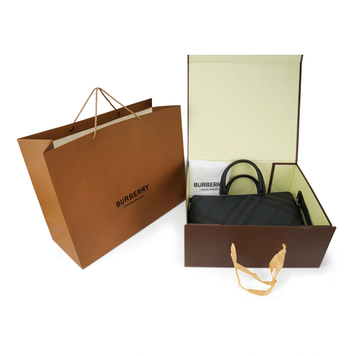Premium Checkered Business Bag – Sleek & Professional - Image 4